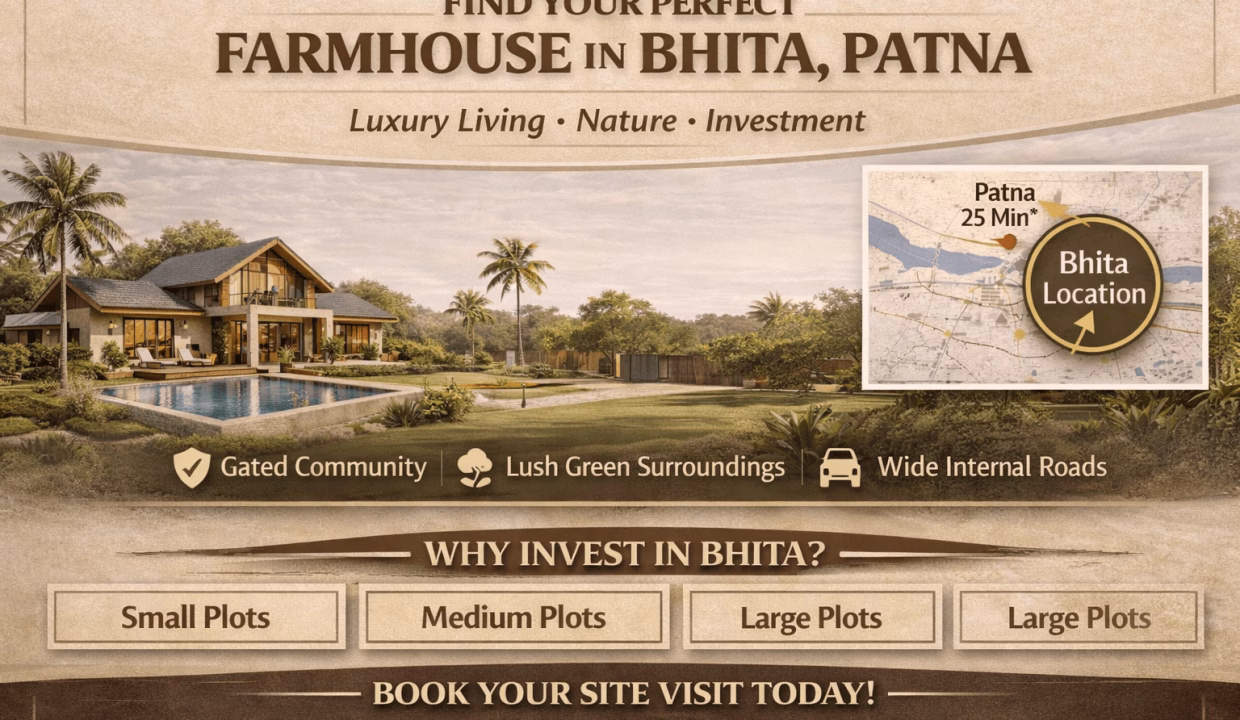 Find your perfect farmhouse in Bhita
