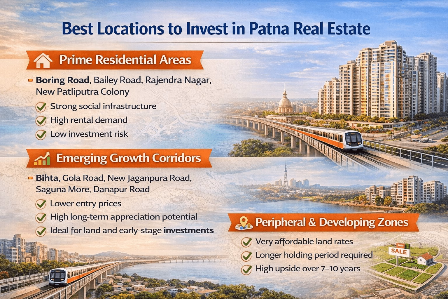 Best Locations to Invest in Patna Real Estate